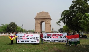 india gate hu protest