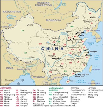 Map of China's Tibet Map of China's Tibet