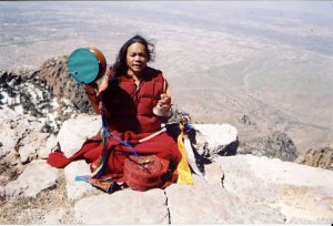 Tibetan Yogini practicing Chod
